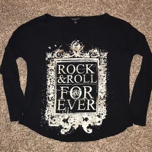 Rock & Republic long sleeve black shirt